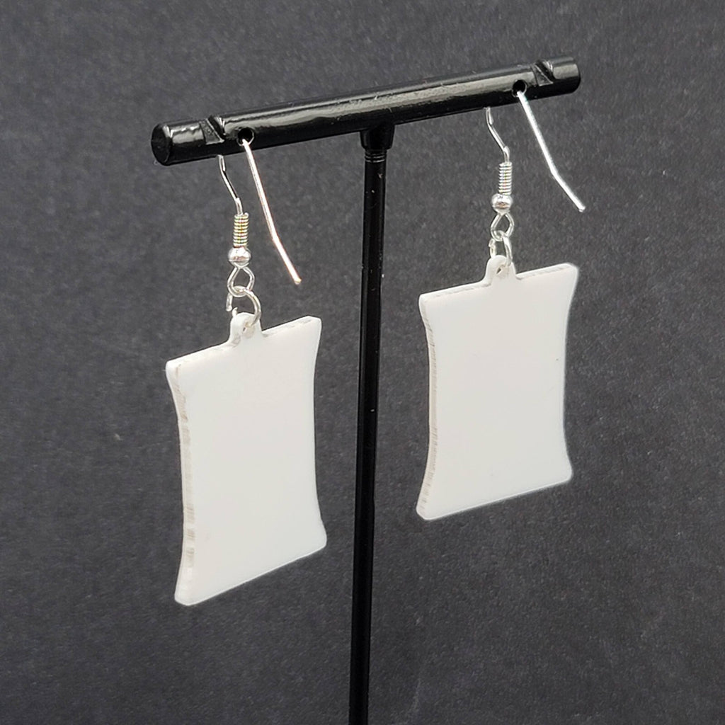 Totino Pizza Rolls Pierced Earrings Fun Food Novelty 1.25"