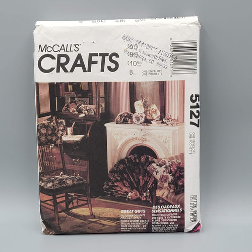 5127 Uncut McCalls SEWING Pattern Home Decorations Gifts Pillows Clutches Fans 