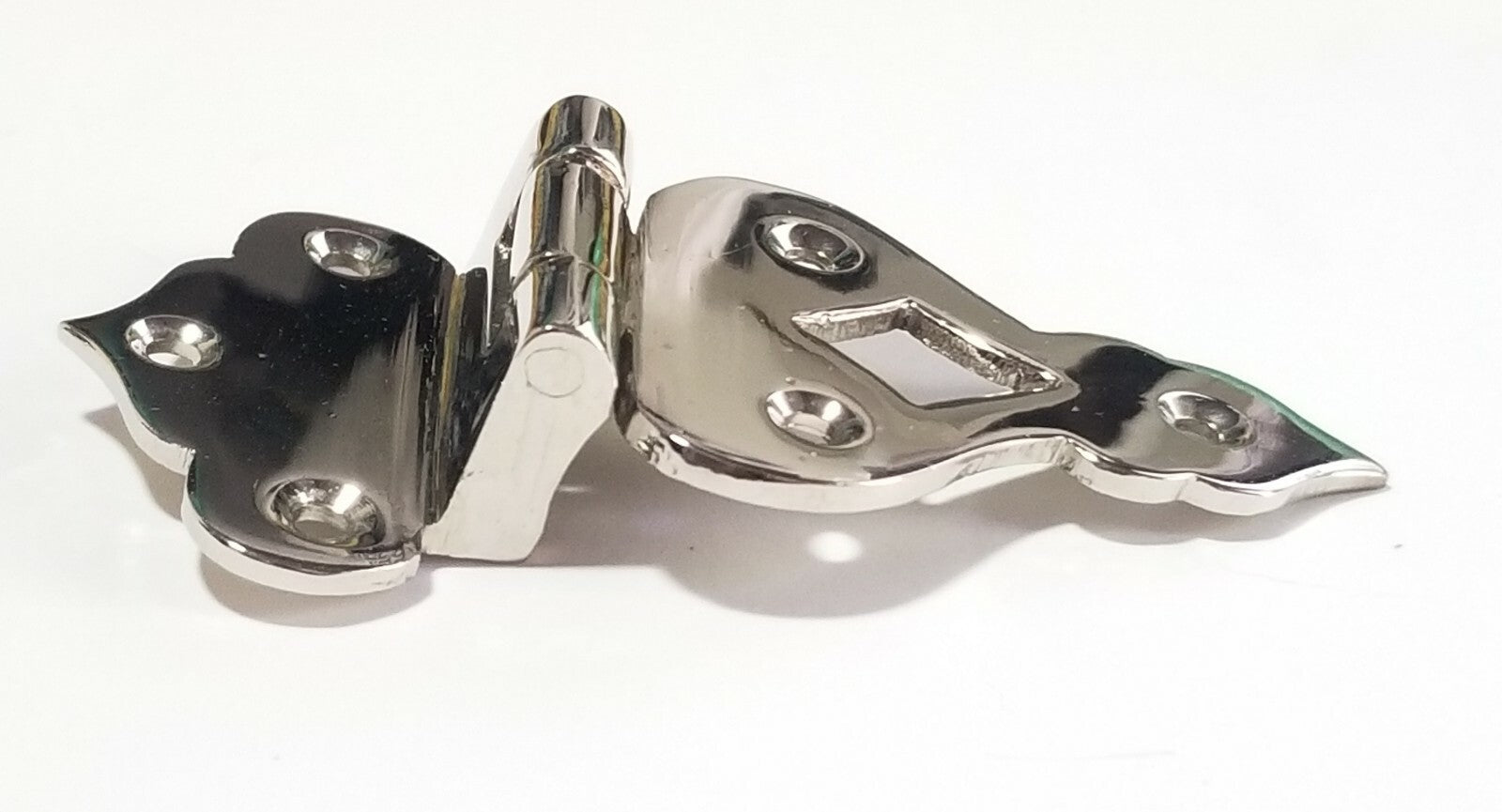 Vintage Stainless Steel Decorative Box Cabinet Door Off Set Hinge SINGLE ONLY