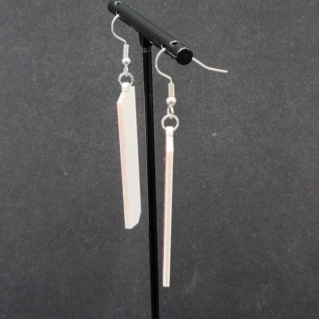 Hubba Bubba Gum Pierced Earrings Fun Novelty Acrylic Dangle  2"