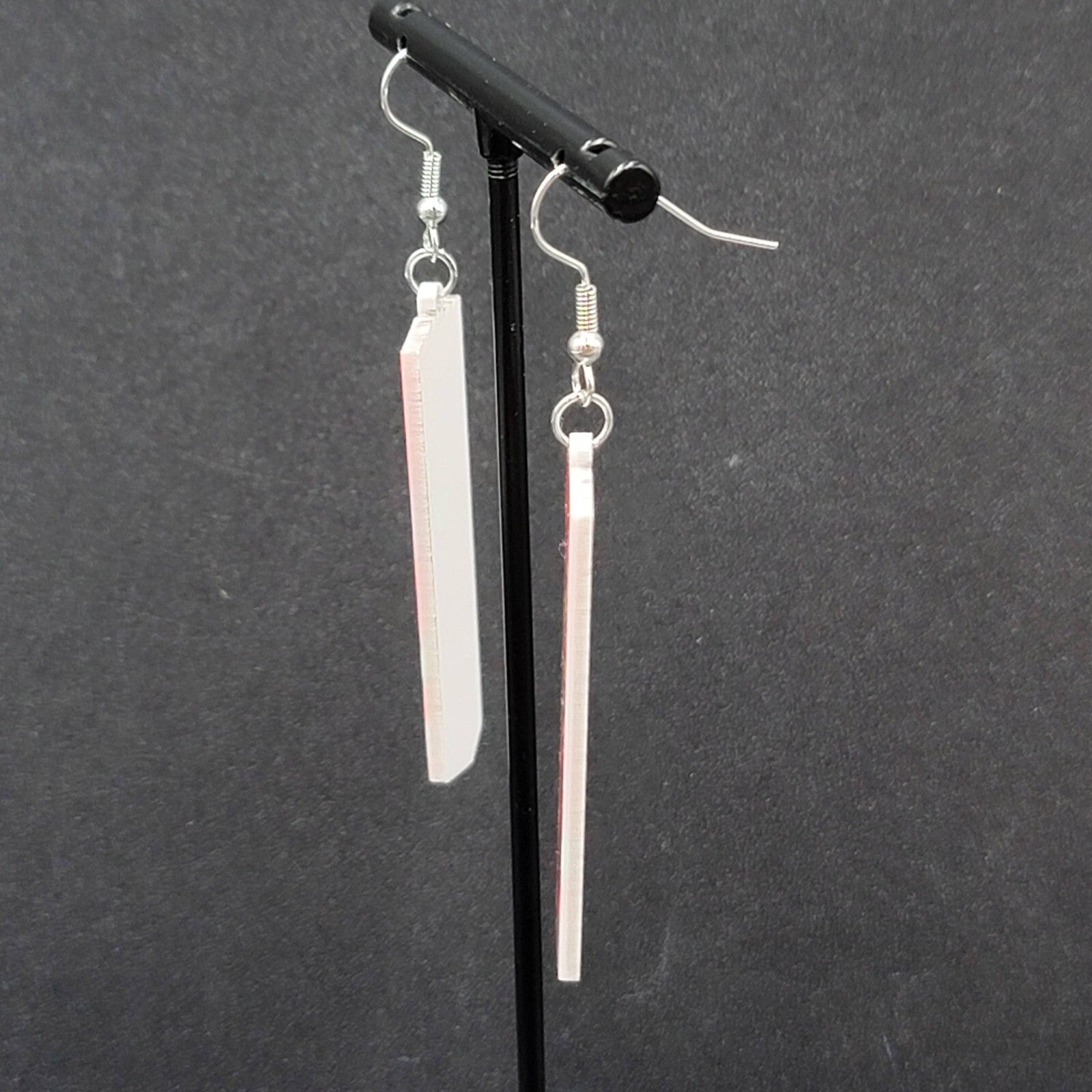 Hubba Bubba Gum Pierced Earrings Fun Novelty Acrylic Dangle  2"