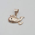 Vintage Sterling Silver Whale Pendant Made in Mexico 5/8"