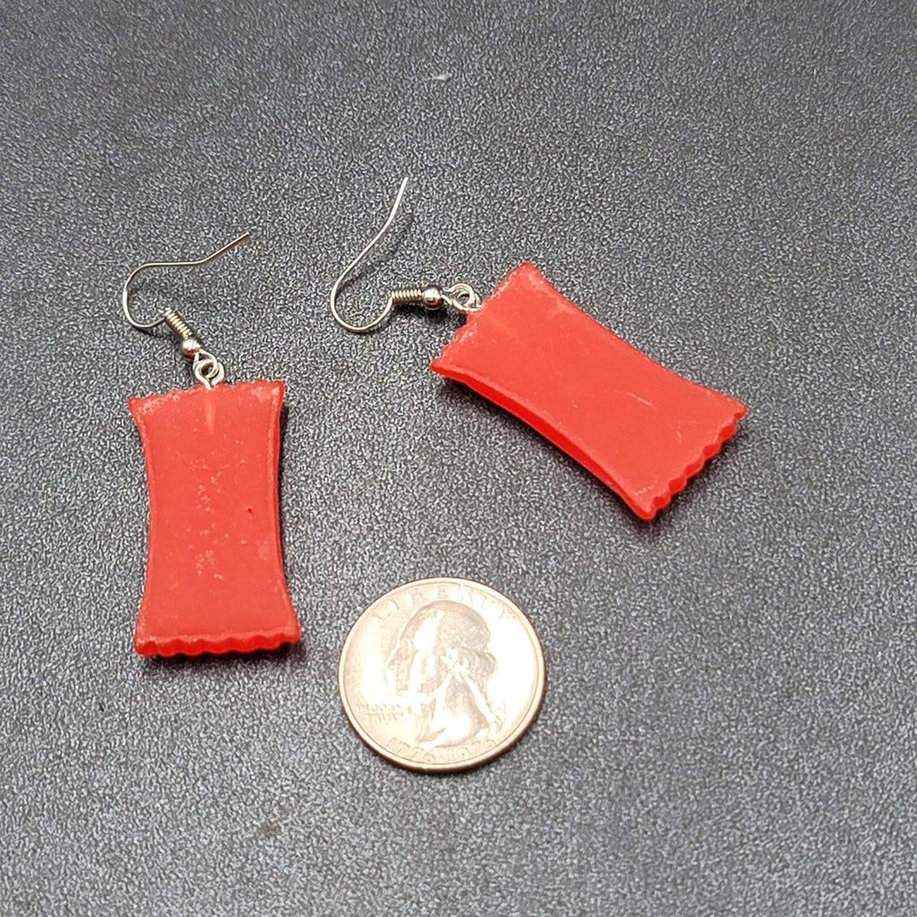 New STARBURST JELLYBEANS Candy Pierced Earrings Acrylic Dangle 1.25"