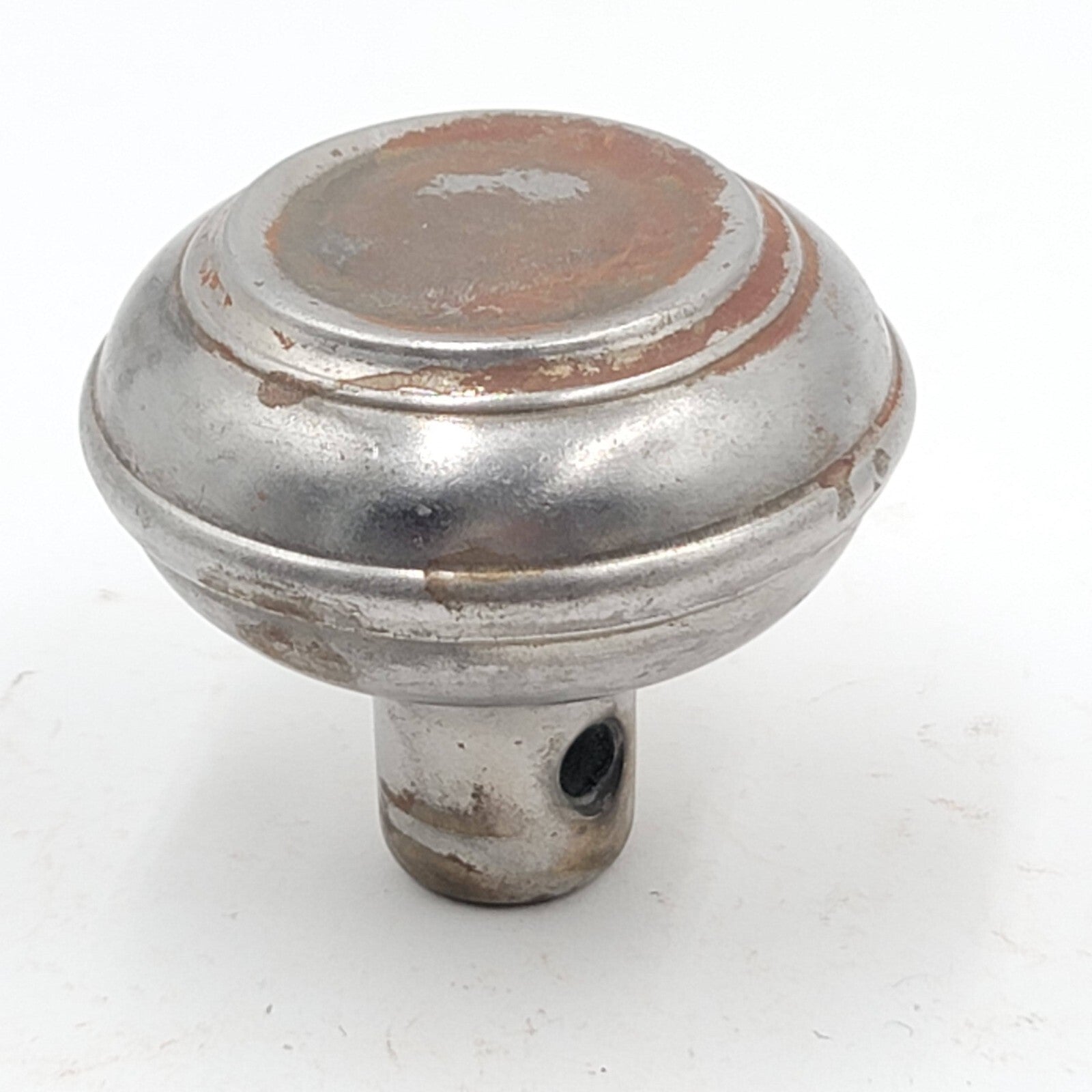 Vintage SINGLE Steel Doorknob Salvage Door Hardware (155ddk)   2.25"