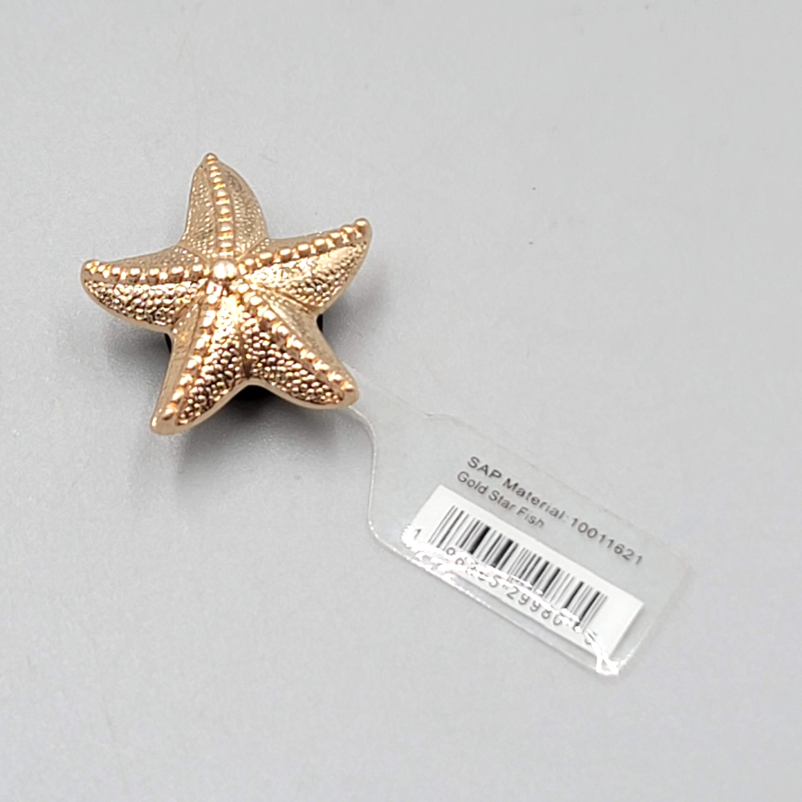Crocs Shoe Charms Jibbitz Gold tone Starfish NWT