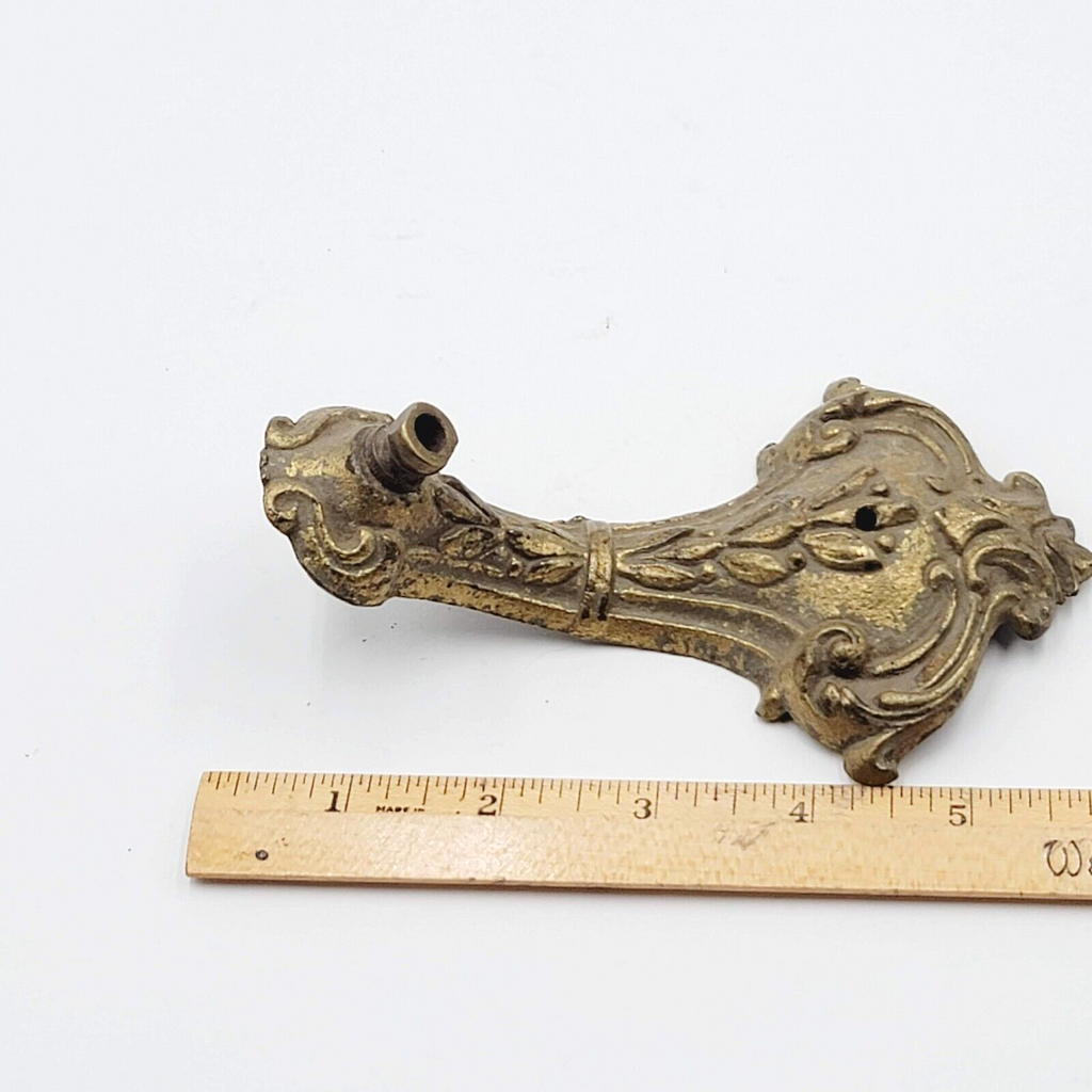 Antique Art Nouveau Deco Solid Brass Bridge Lamp Part Salvage Reclaimed 0015