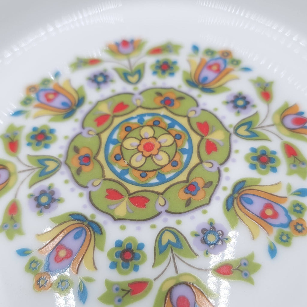 Vtg SANGO One World HELLESPONT 8001 Japan Floral Bowl Saucer
