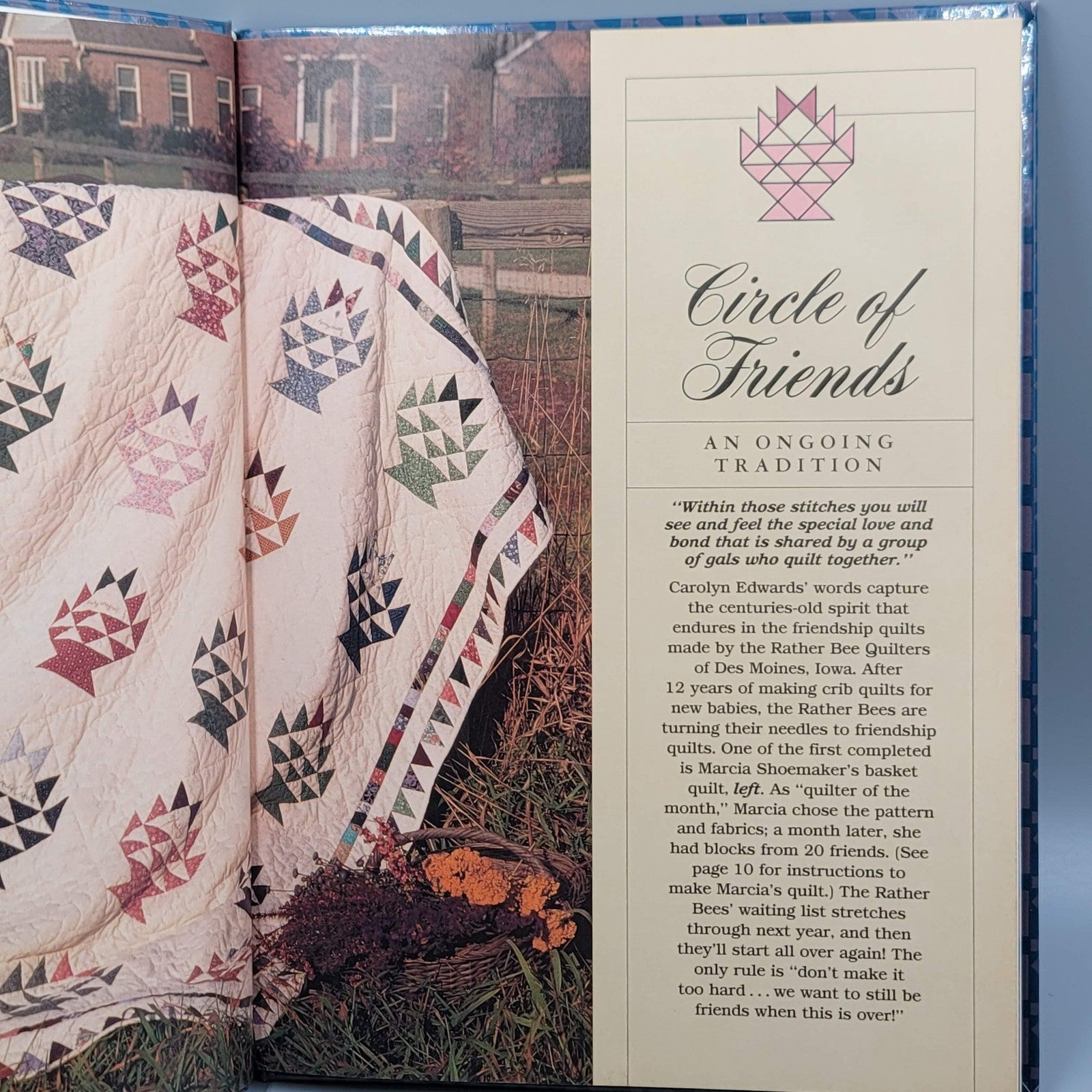 Vintage Better Homes and Gardens Friendship Quilting Hardcover 1990 Quilt Patter
