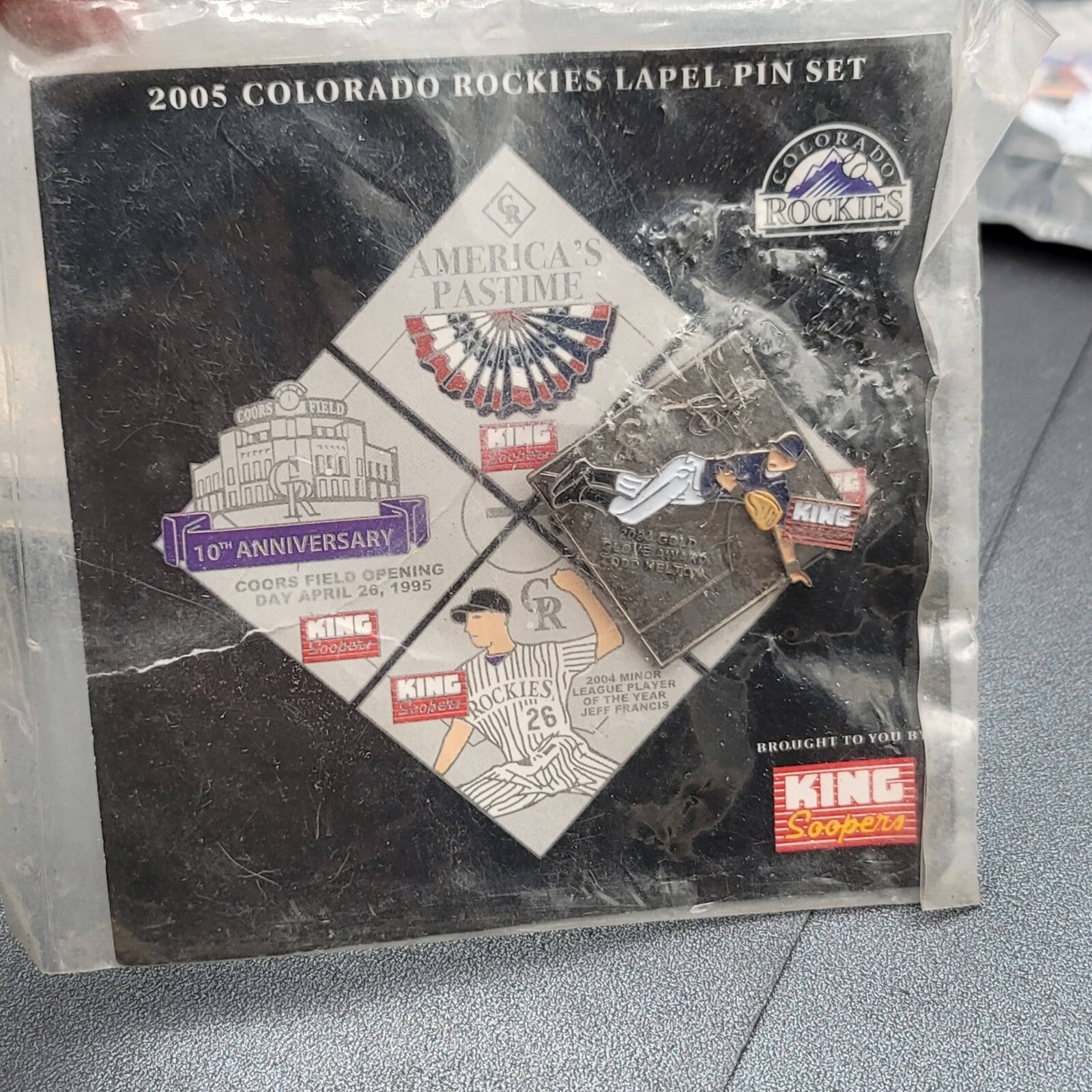 1998 MLB ALL STAR GAME PIN COLORADO ROCKIES LOT KING SOOPERS