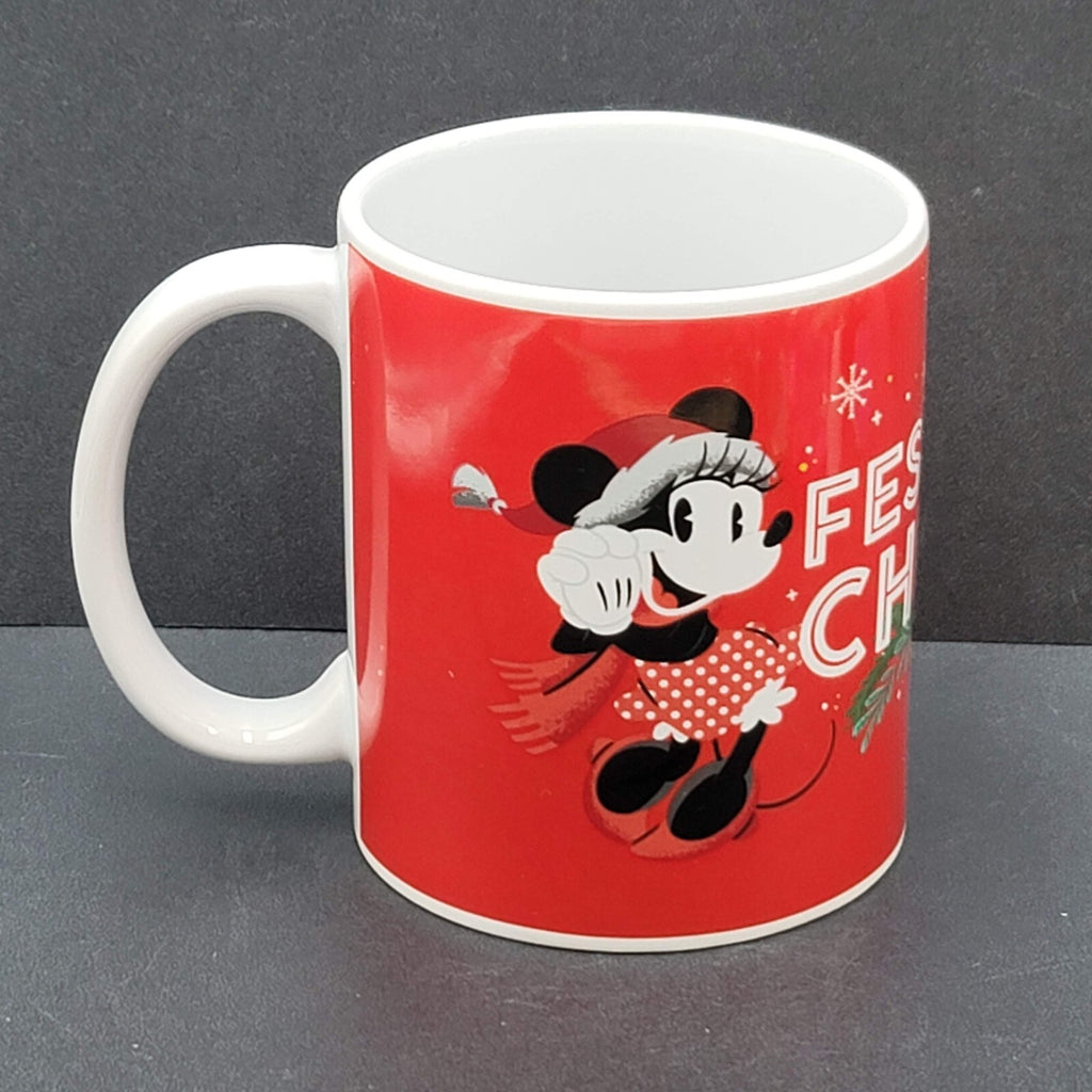 Disney Mickey Mouse Minnie Mouse Festive Cheer Christmas Coffee Mug