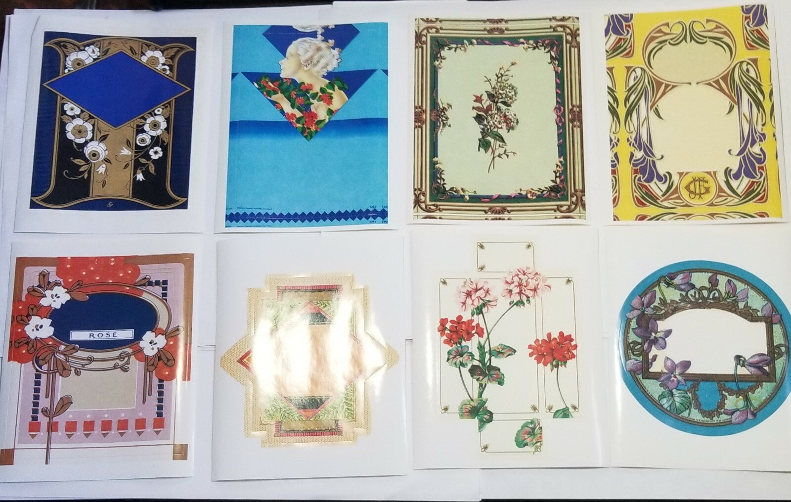 NOS 20 Repro Vintage French Perfume Stickers Laughing Elephant Out of Print