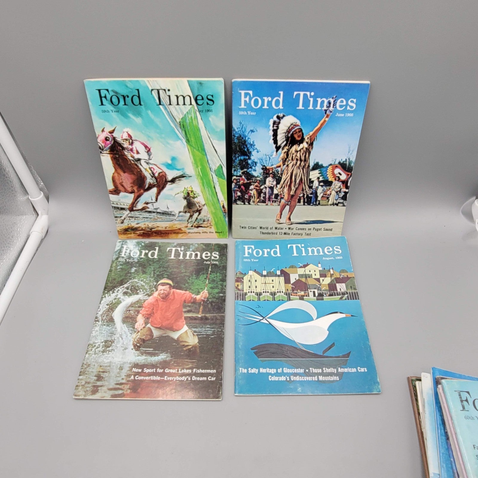 Vintage Ford Times Magazines Lot of 24 FULL YEARS 1966 & 1967