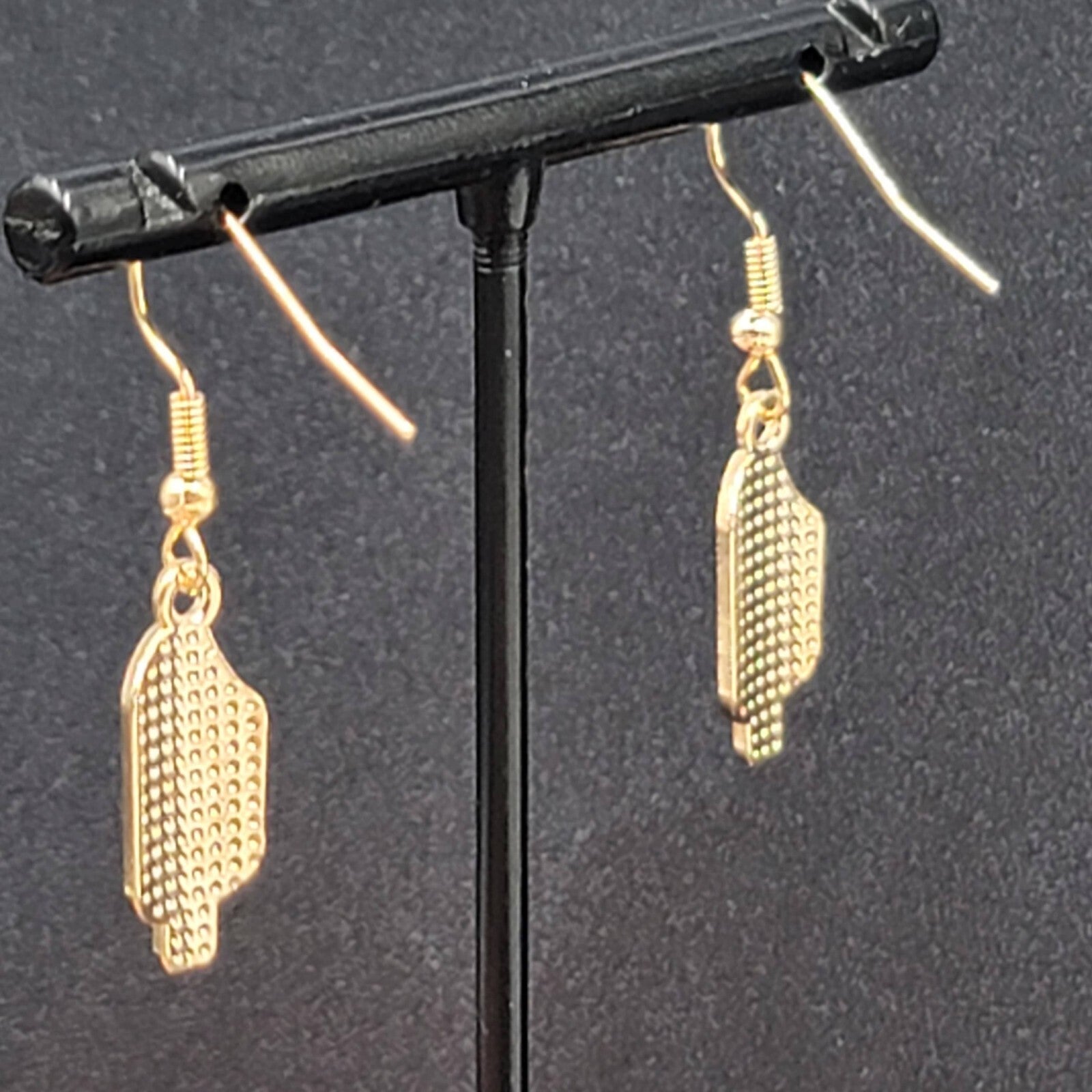 Heart Ice Cream Popsicle Pierced Earrings Pink Enamel Dangle New 3/4"