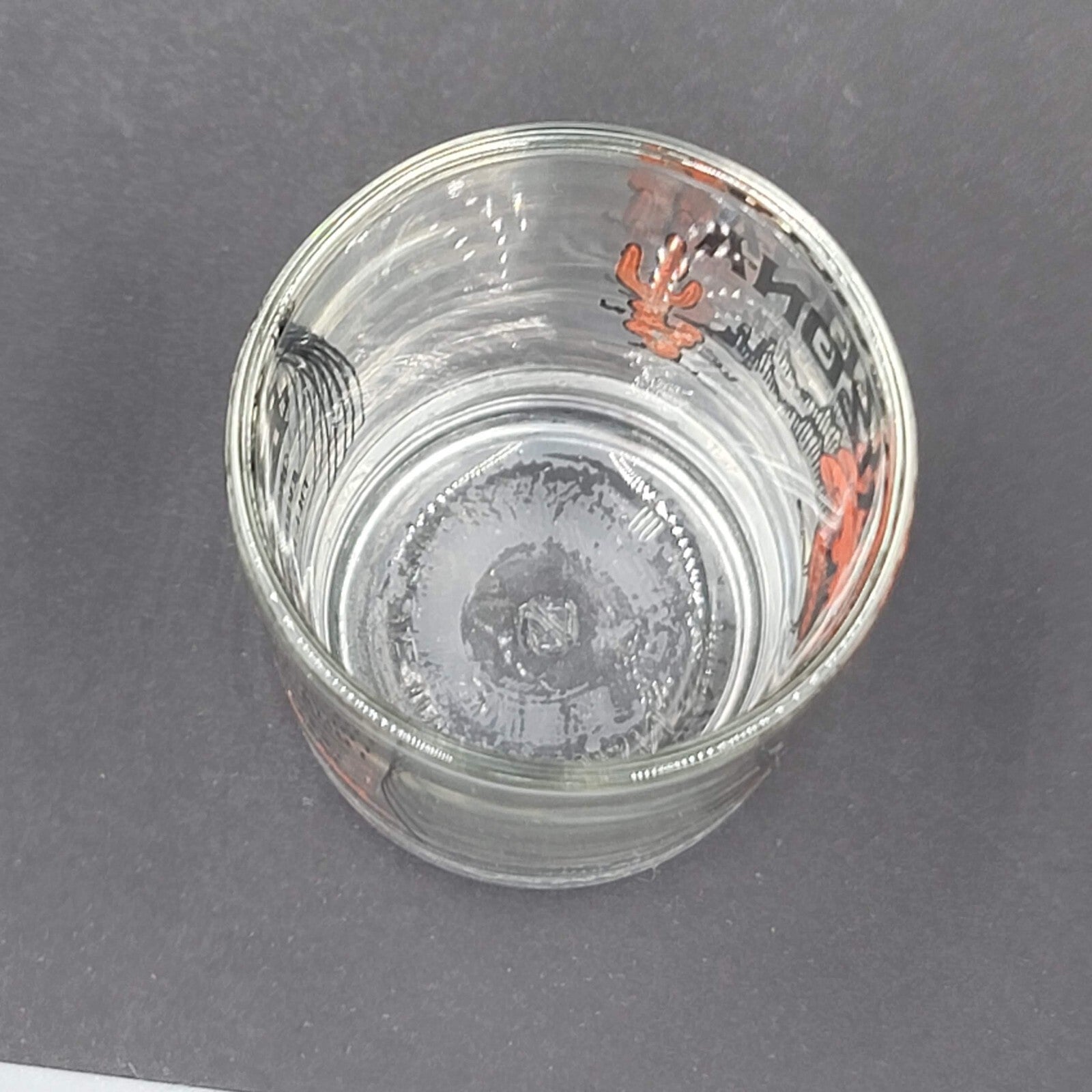 Arizona Souvenir Shot Glass Double Shot Black Orange Embossing Cactus Roadrunner