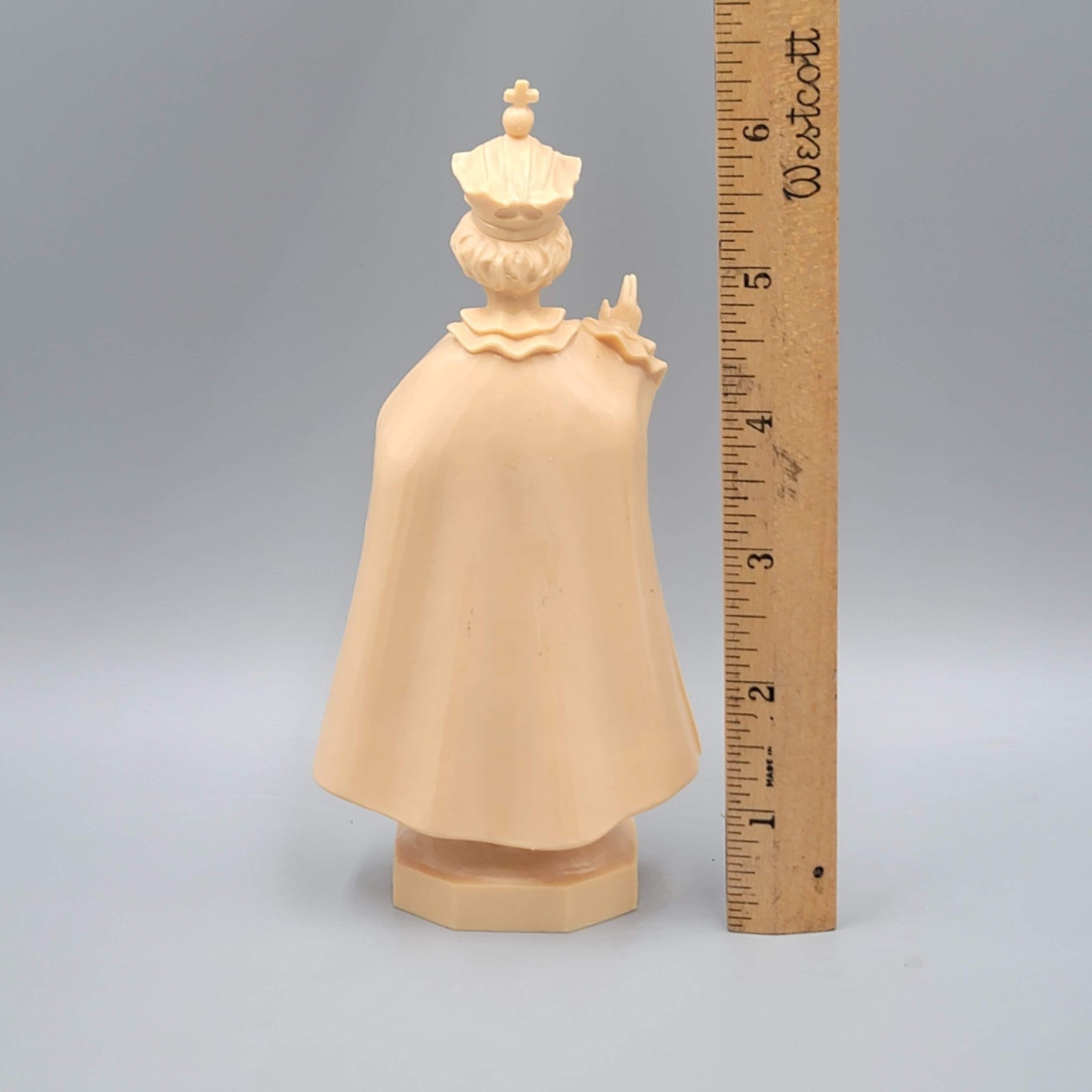 Vintage Plastic Statue  of the Infant of Prague Jesus Catholic  6 in