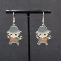 Feddy Krueger Pierced Earrings Enamel Nightmare on Elm St Horror Movie 1.25" FS