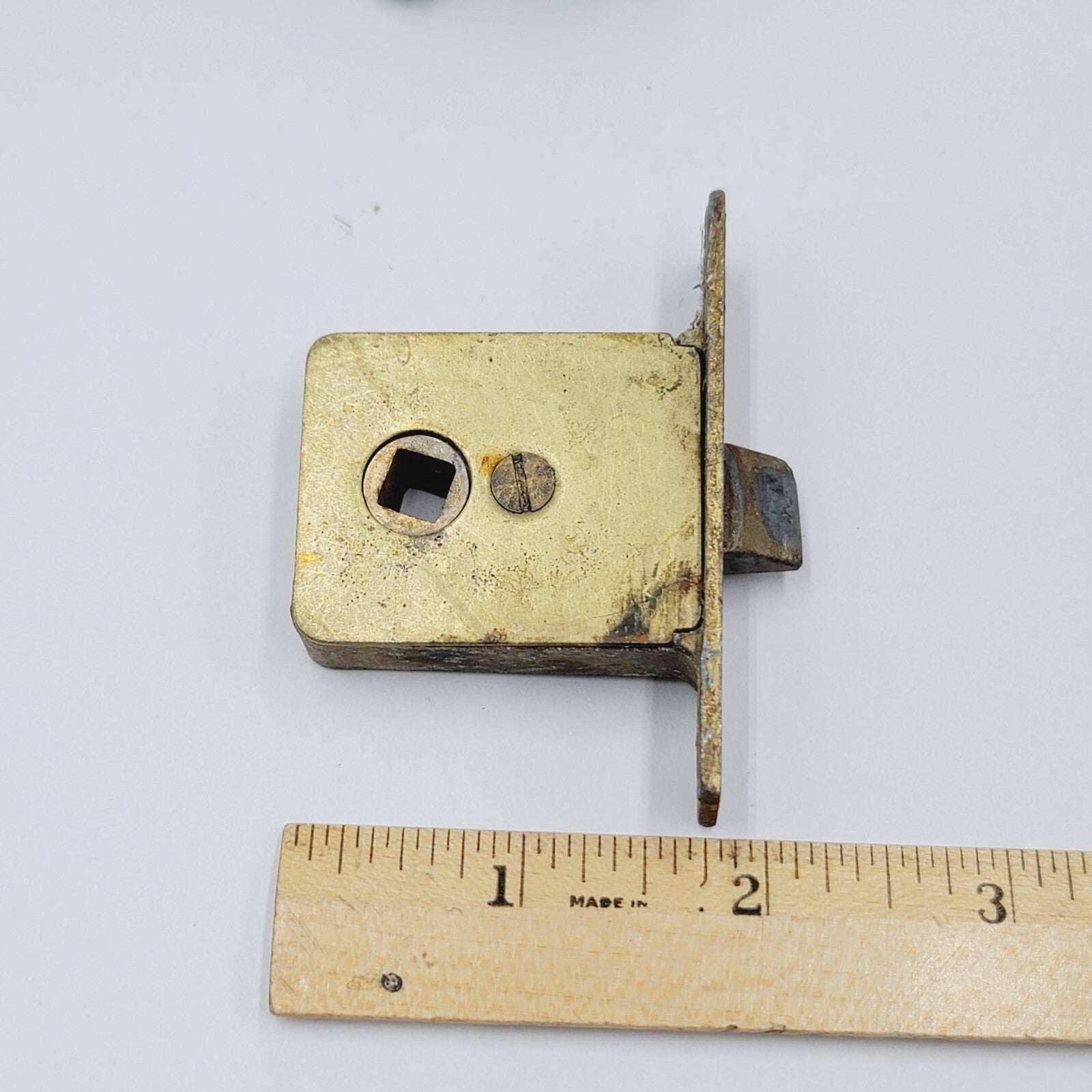Vintage Hardware Latch and Mortise Cabinet Closet Furniture Salvage