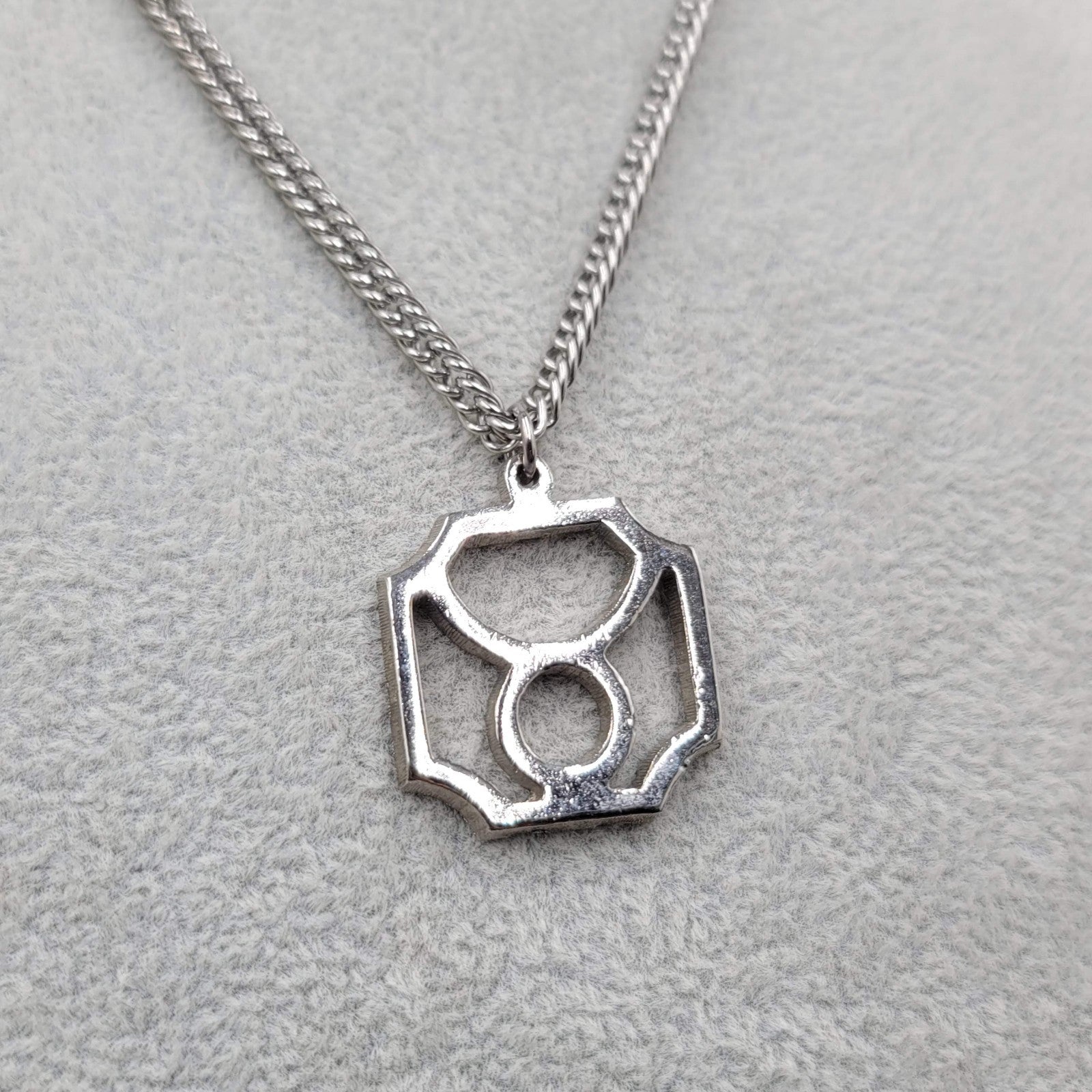 Vintage Zodiac Taurus Pendant Necklace Silver tone 18" Mens Womens