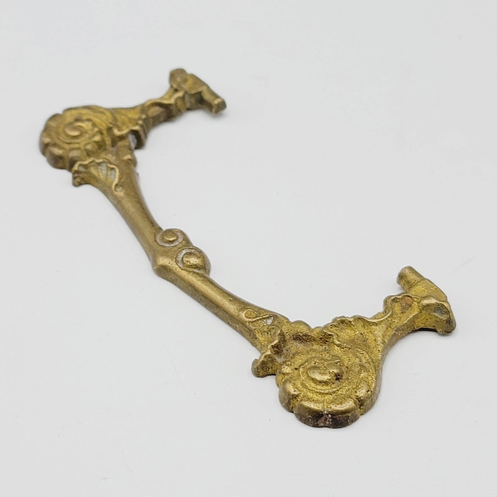 Vintage Brass Bail Pull Handle Replacement 3" Salvage Hardware   .0196
