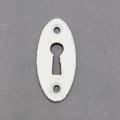 SINGLE Vintage Painted Skeleton Key hole Escutcheon  Salvage 1 7/8" x 7/8"
