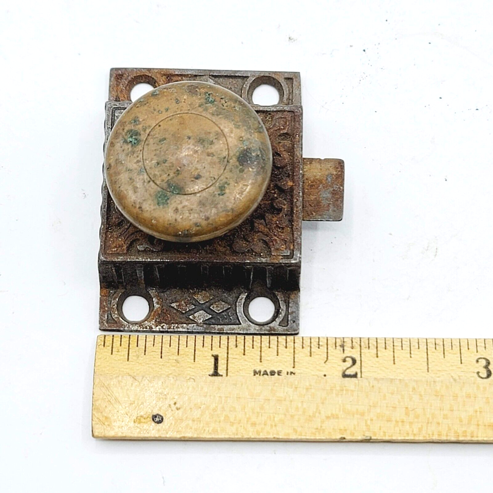 Vintage Cabinet Catch Cupboard Latch Ornate No Keeper