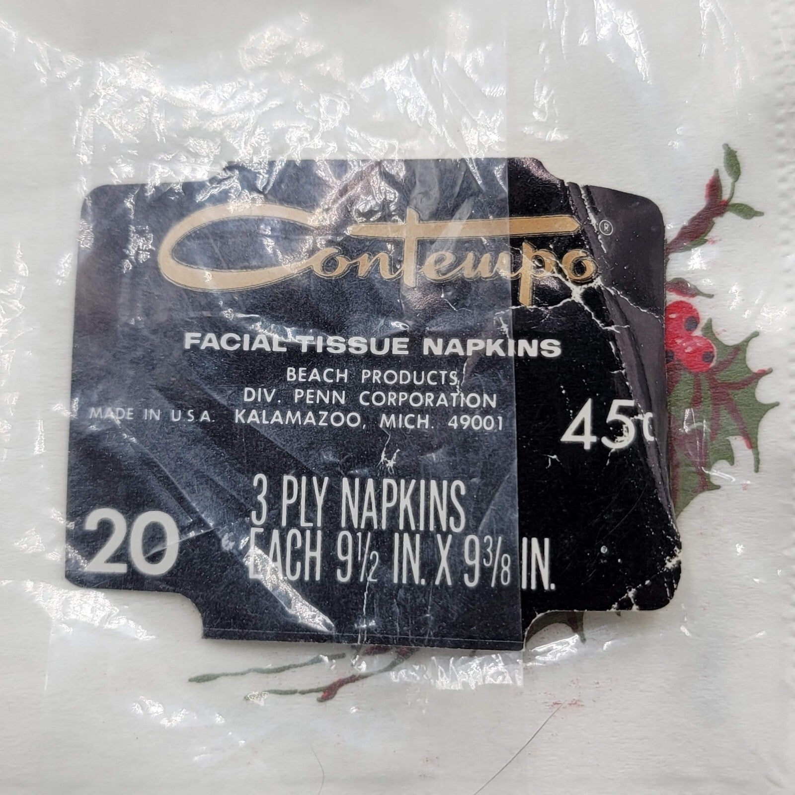 Vintage Christmas Cocktail Napkins Sealed Contempo Themes of Christmas 36 total