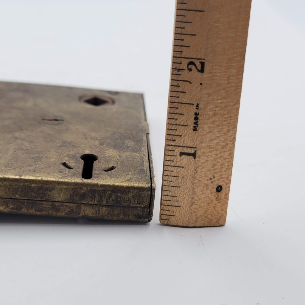Vintage Mortise Lock Door Hardware Salvage Skeleton Keyhole NO Key 3230