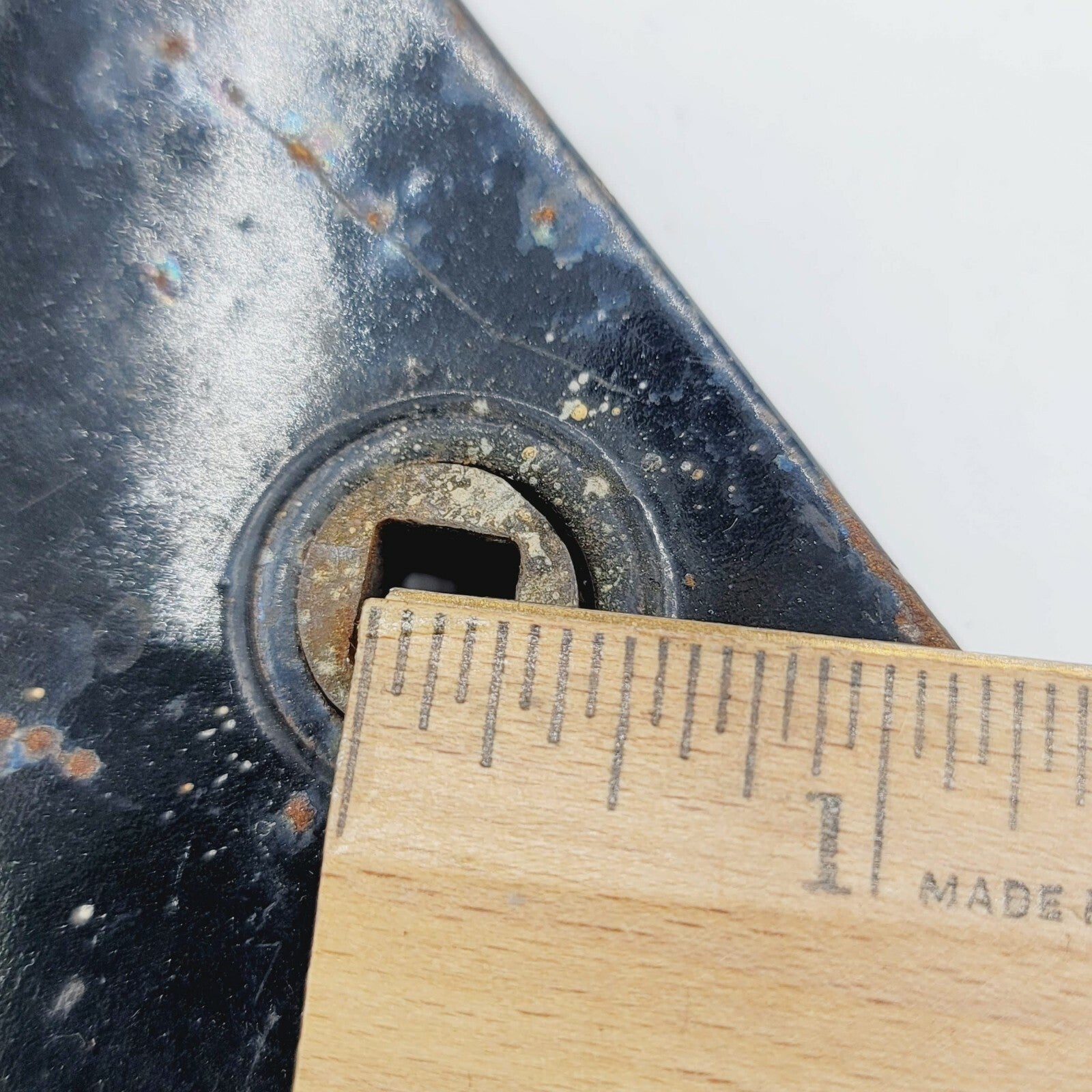 Vintage Cast Iron Door Mortise Lock Salvage Hardware  B123
