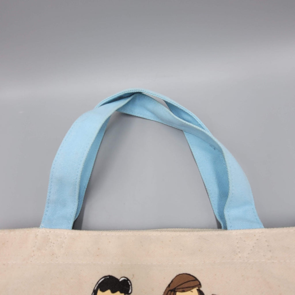 Peanuts Snoopy Tote Insulated Lunch Bag Canvas Zip Top Woodstock Charlie Brown