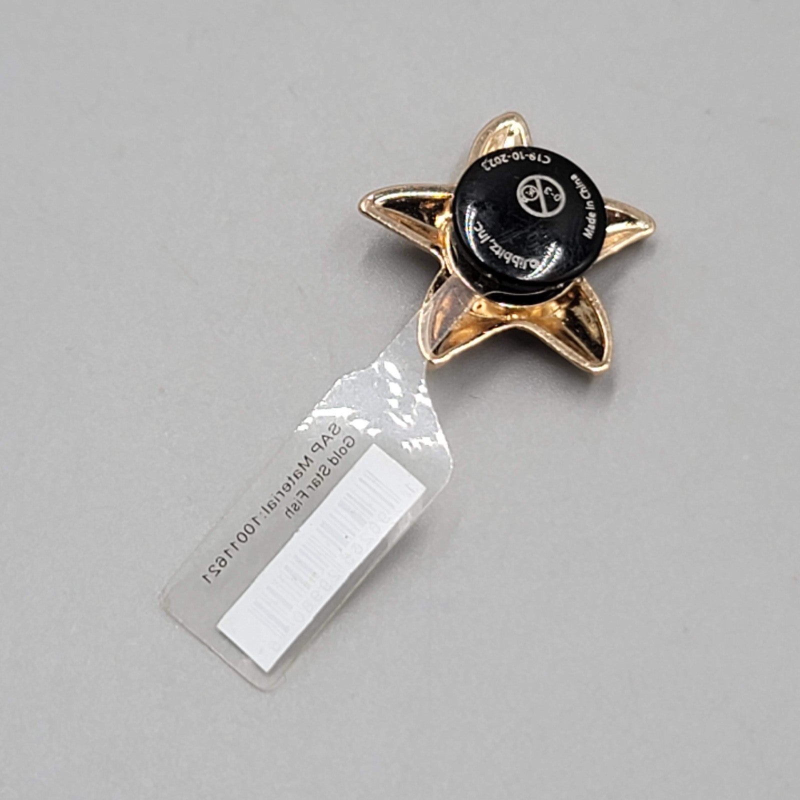Crocs Shoe Charms Jibbitz Gold tone Starfish NWT