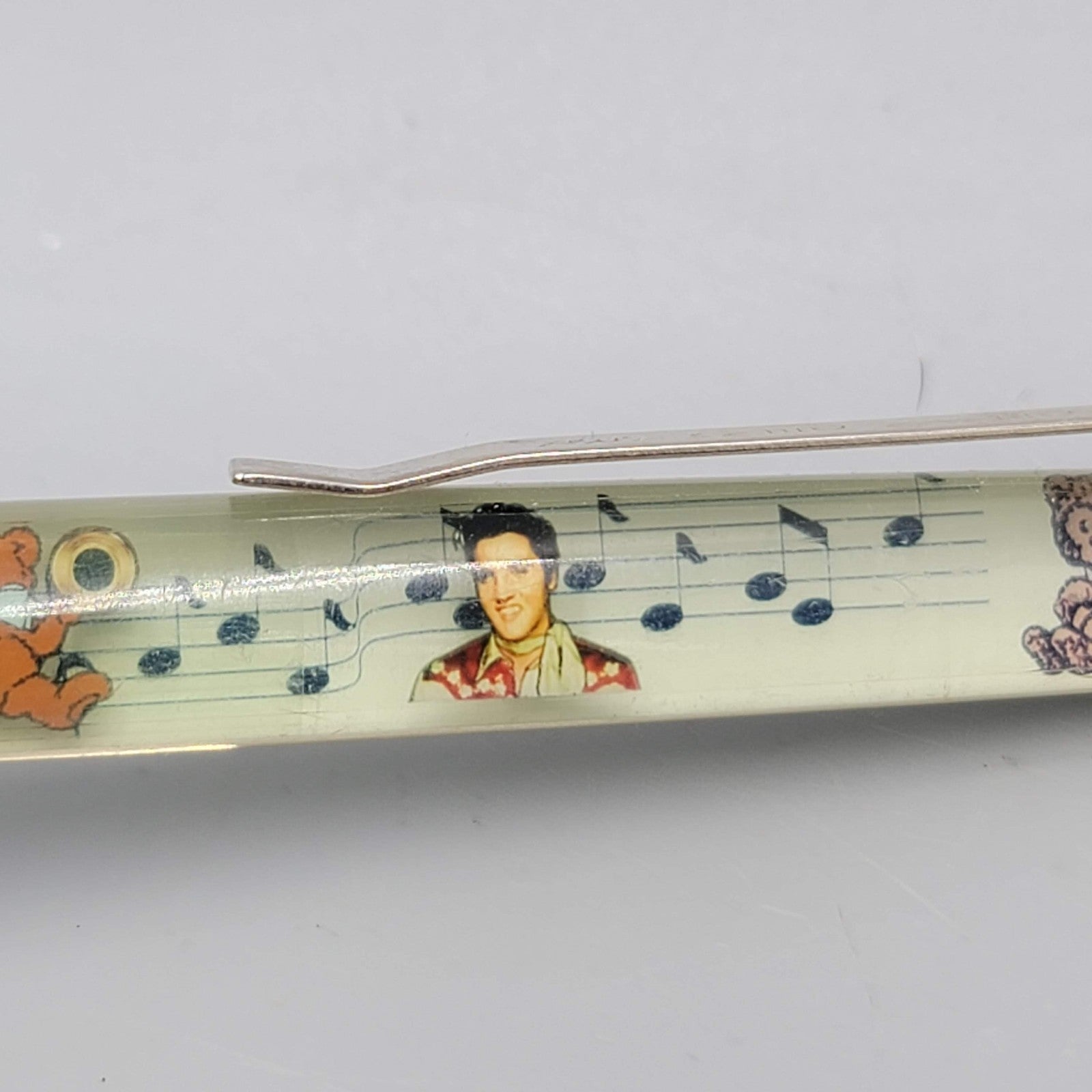 Vintage Floater Pen Elvis Presley Teddy Bear Floating Bear Floaty Pen