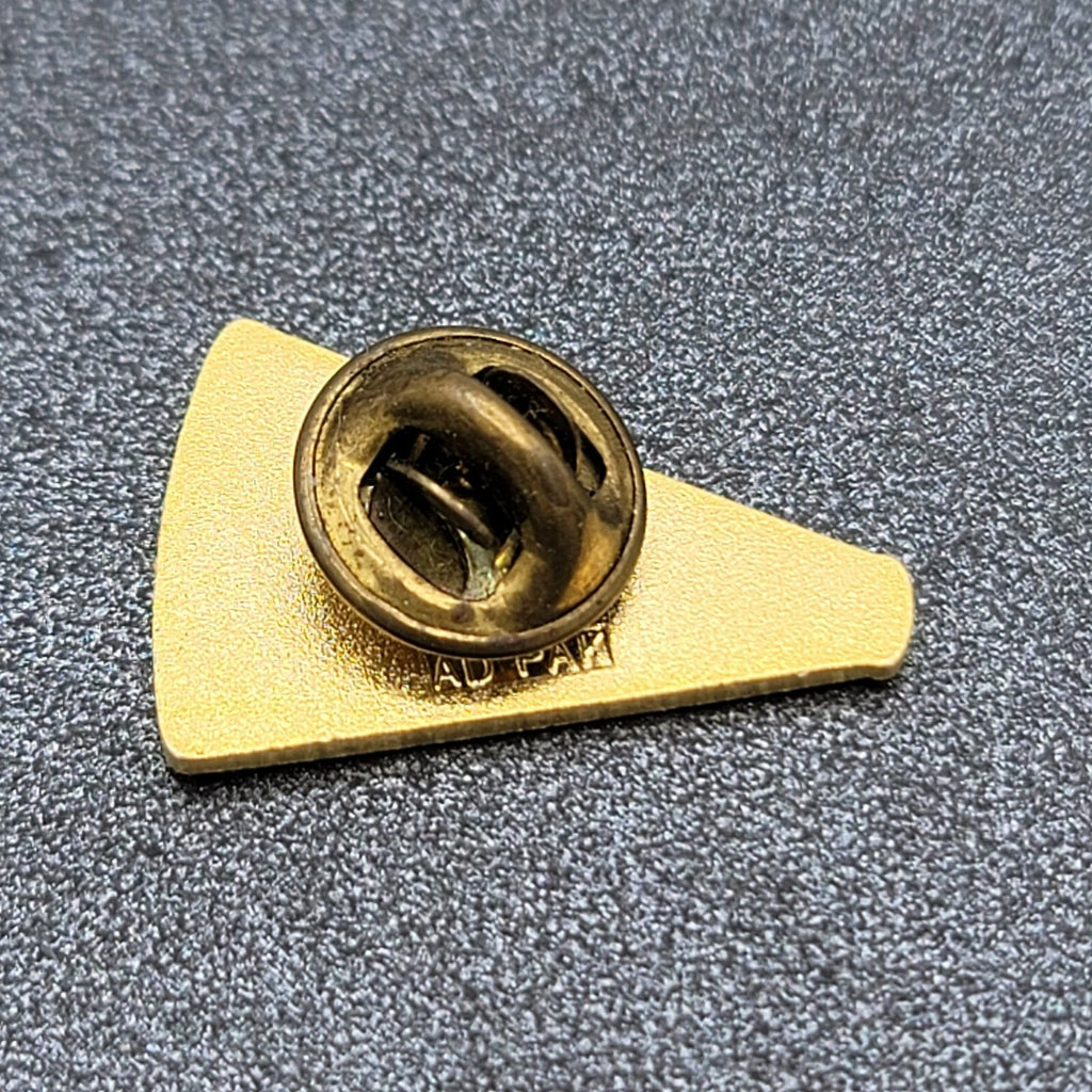 Red & White Megaphone Enamel Lapel Pin Hat Pin 1"