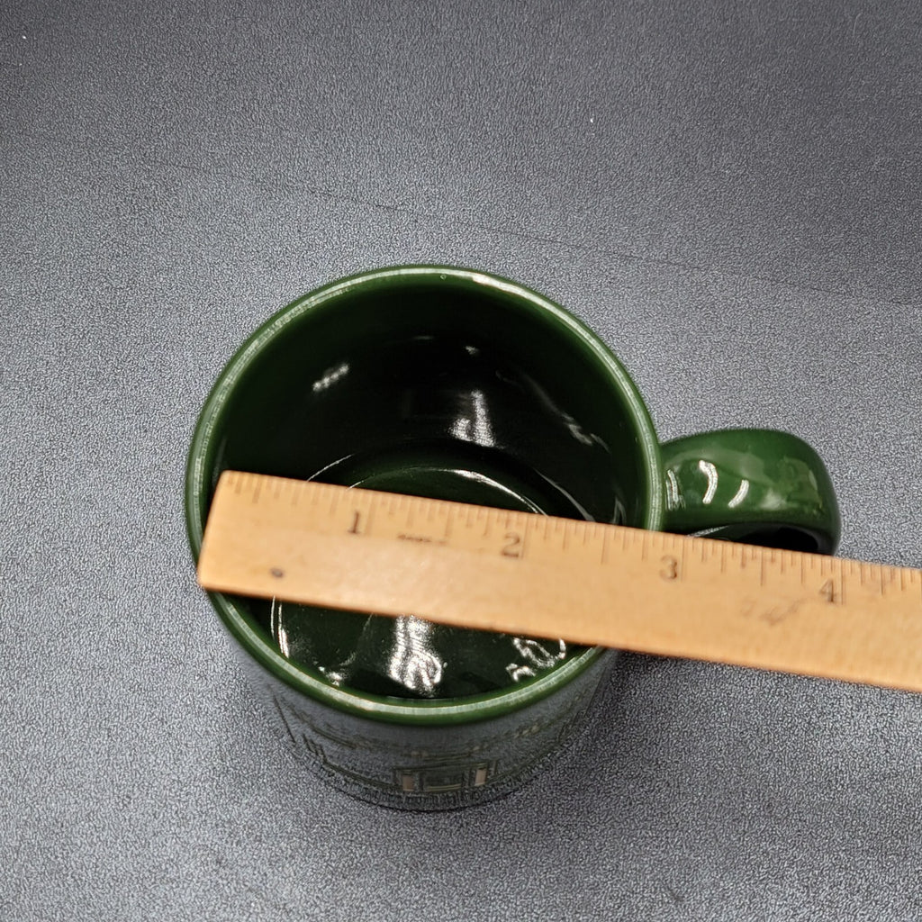 The Casual Chef Cafe Coffee Mug The Pumpernickel Inn Souvenir Green Etched