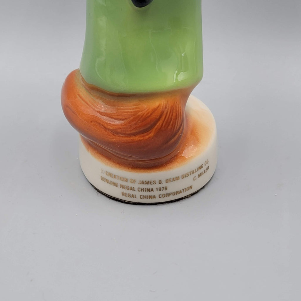 Vtg Jim Beam Regal Fox Cherry Valley Club Happy Birthday Ceramic Paperweight