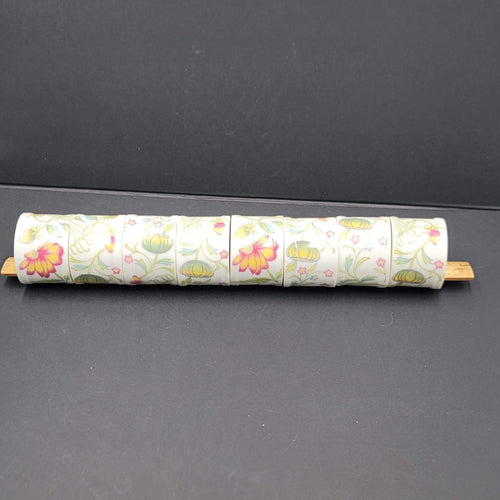 8 Napkin Rings Toscany Collection Ceramic Round Japan Table Deco Fine China