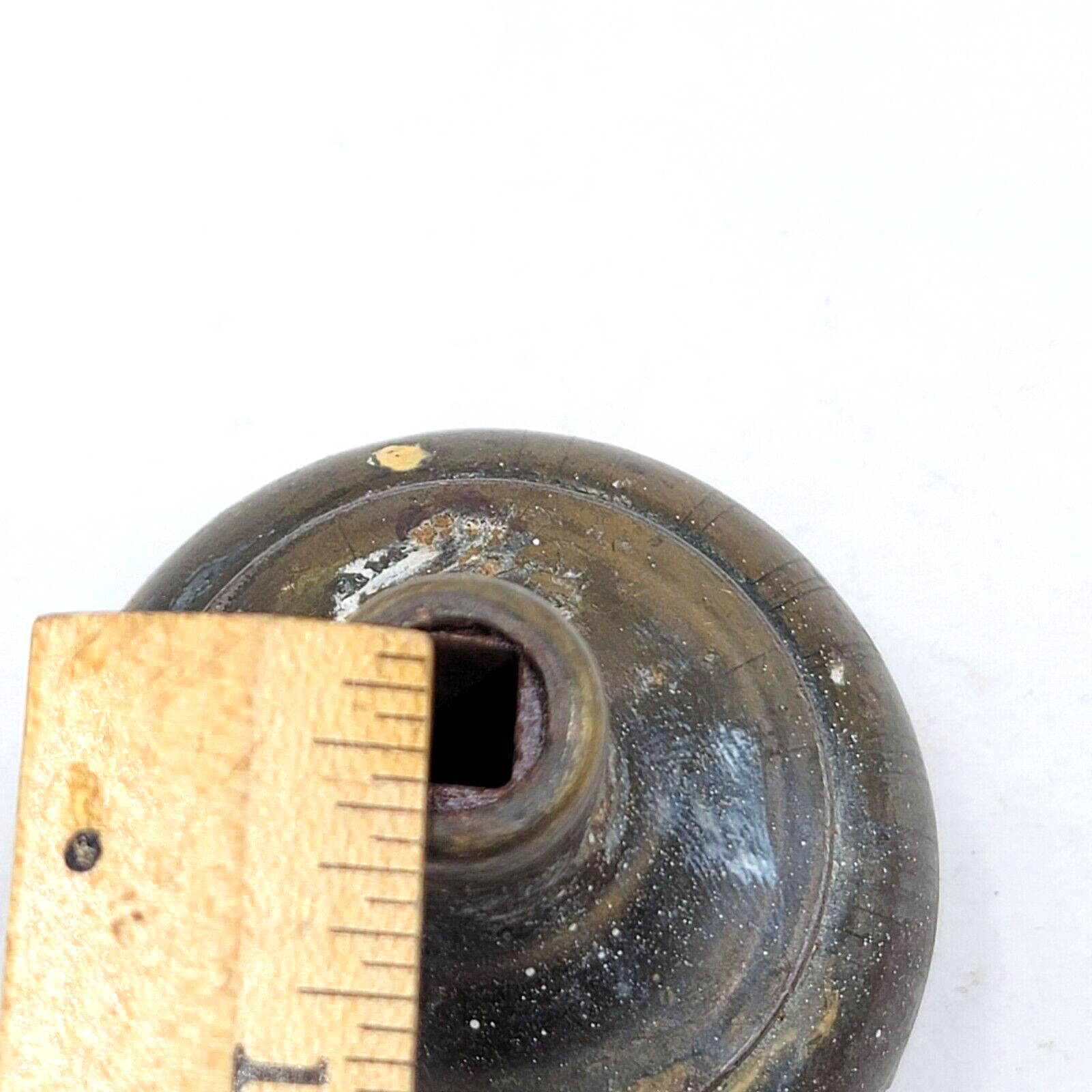 Vintage SINGLE Steel Doorknob Salvage Door Hardware 2.25"  dk69