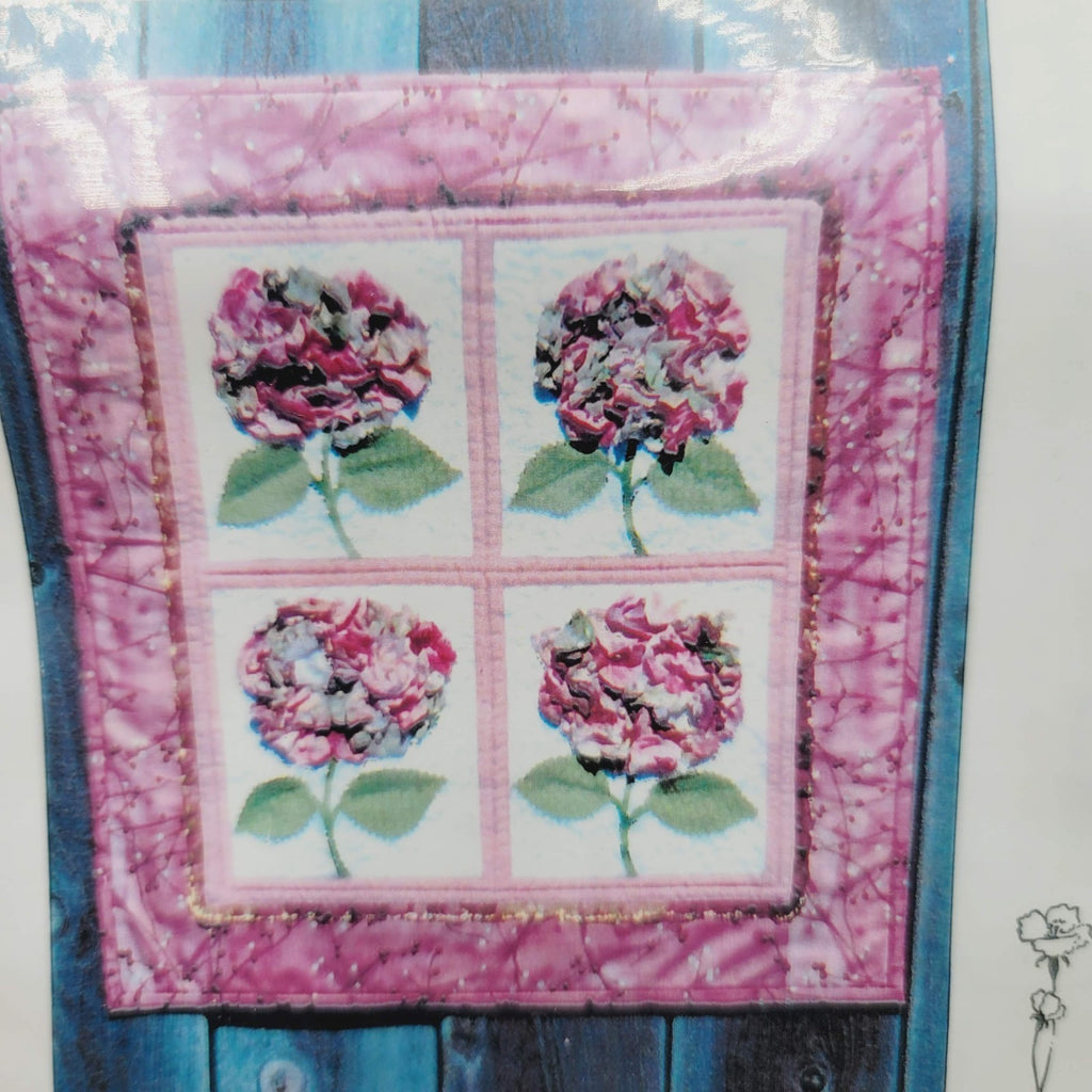 Nonna's Hydrangeas Wall Quilt Pattern #127 Bella Nonna Designs 19" x 21"