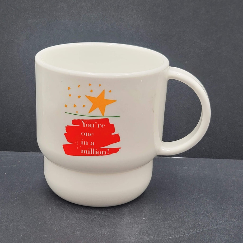 Vintage Tupperware Stackable 10oz Coffee Cup Mug Youre One in a Million