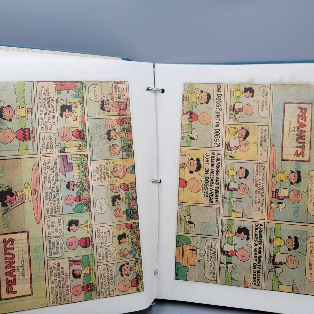 Vintage Peanuts Snoopy Sunday Newspaper Comics Scrapbook 50+