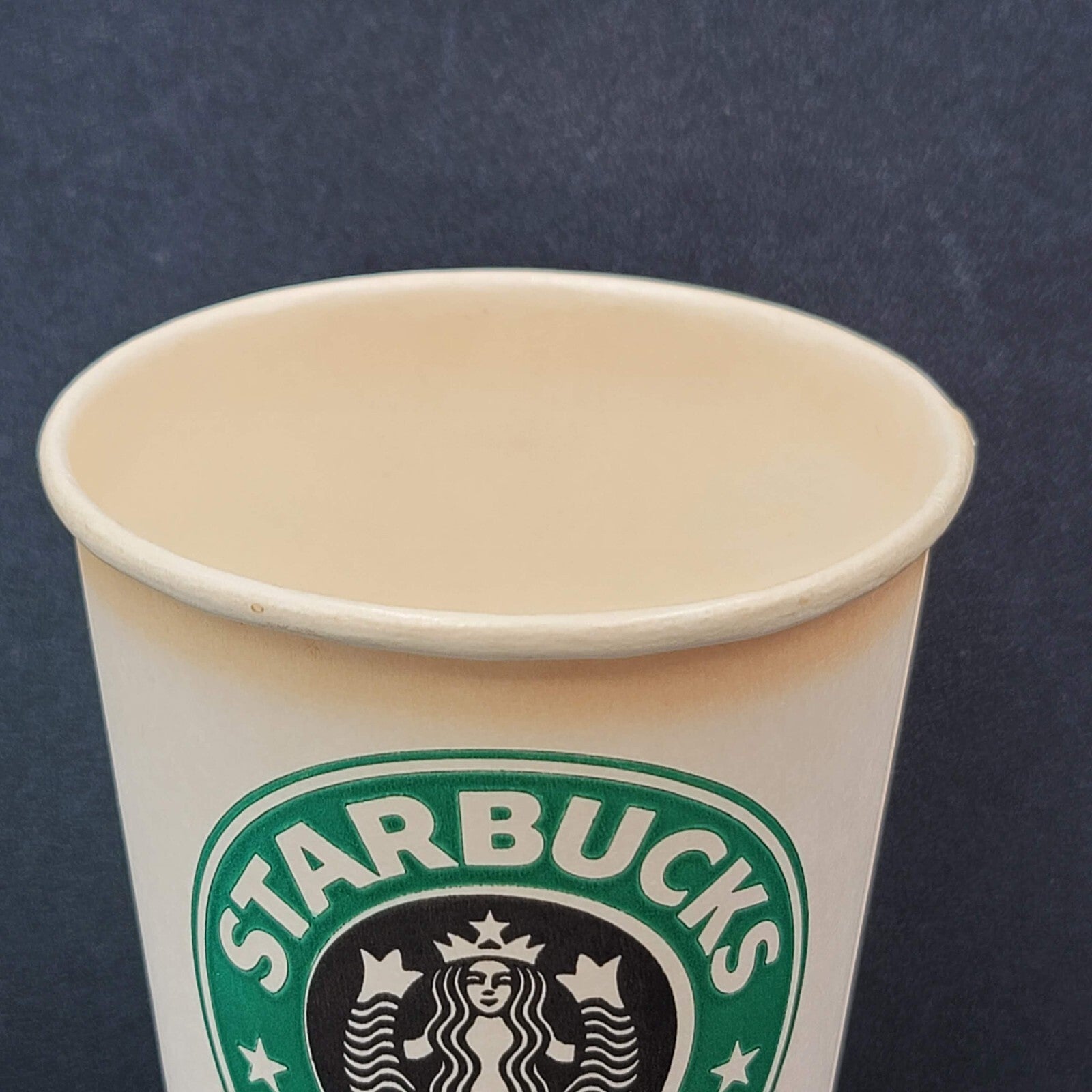 Vintage Original Logo Starbucks Coffee Disposable Paper Cup 16oz Grande USA