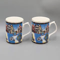 Royal Crown Duchy Transportation Communications Coffee Mug Tea Cup Set of 2