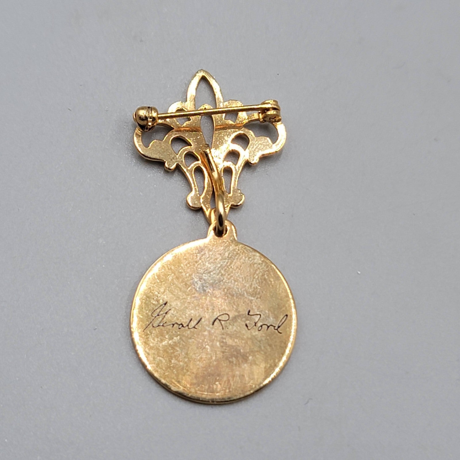 Vintage President of The United States Charm Pendant Gerald Ford Engraved