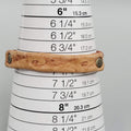 Handmade Leather Bracelet Adjustable Unisex Rustic Snap Closure Boho Jewelry Gif