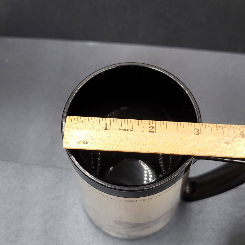 Vintage Thermo Serve Coffee Tumbler Cup CHUCK WAGON Dog Advertising Magazines