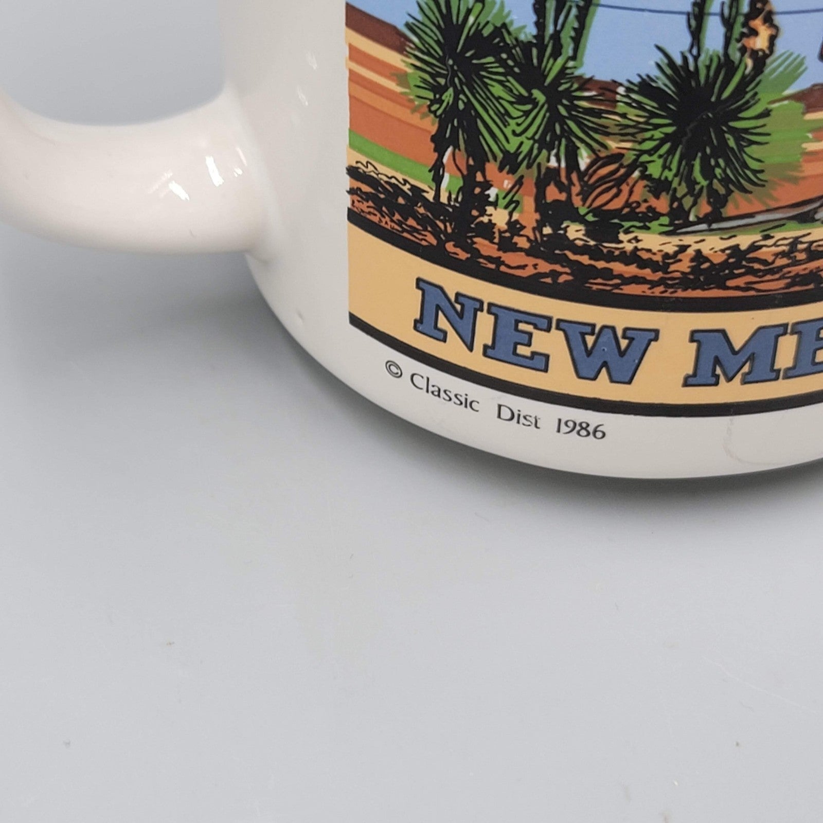 Vintage New Mexico Coffee Mug Souvenir 1986