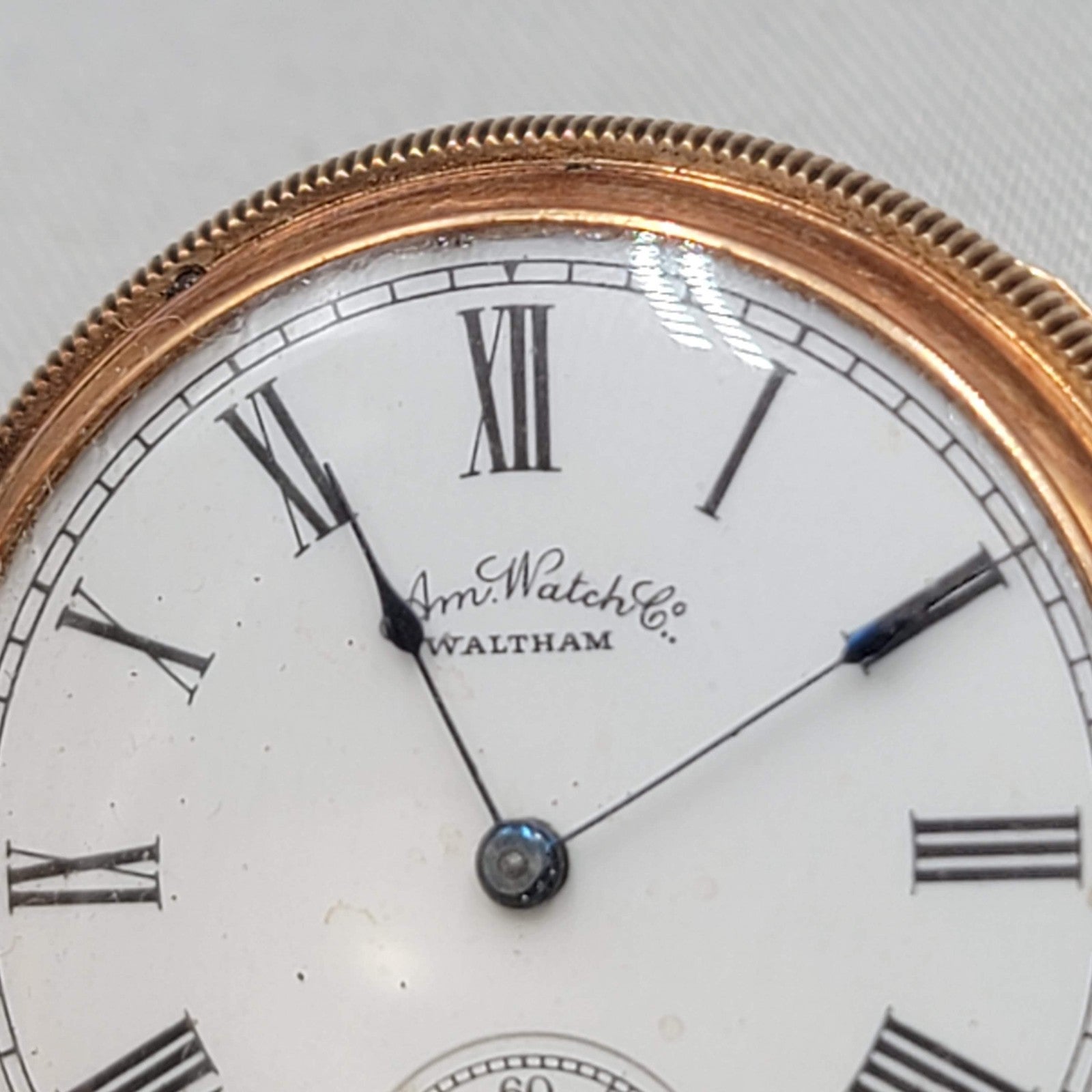 14k Yellow Gold Waltham 9 Jewel Hunter Case Pocket Watch Size 6