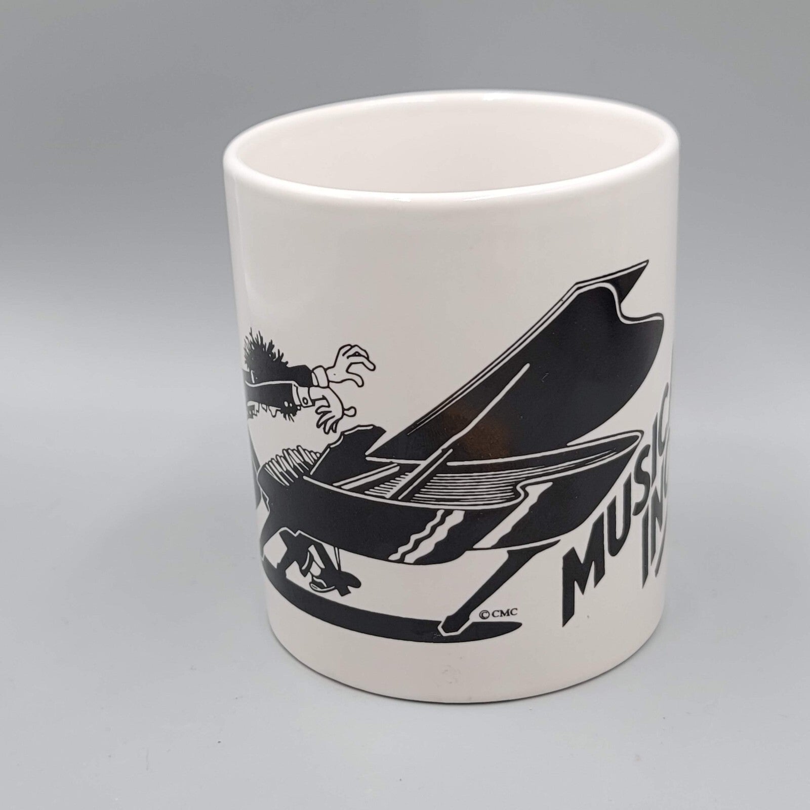 Piano Coffee Mug Musically Inclined Black White M Ware