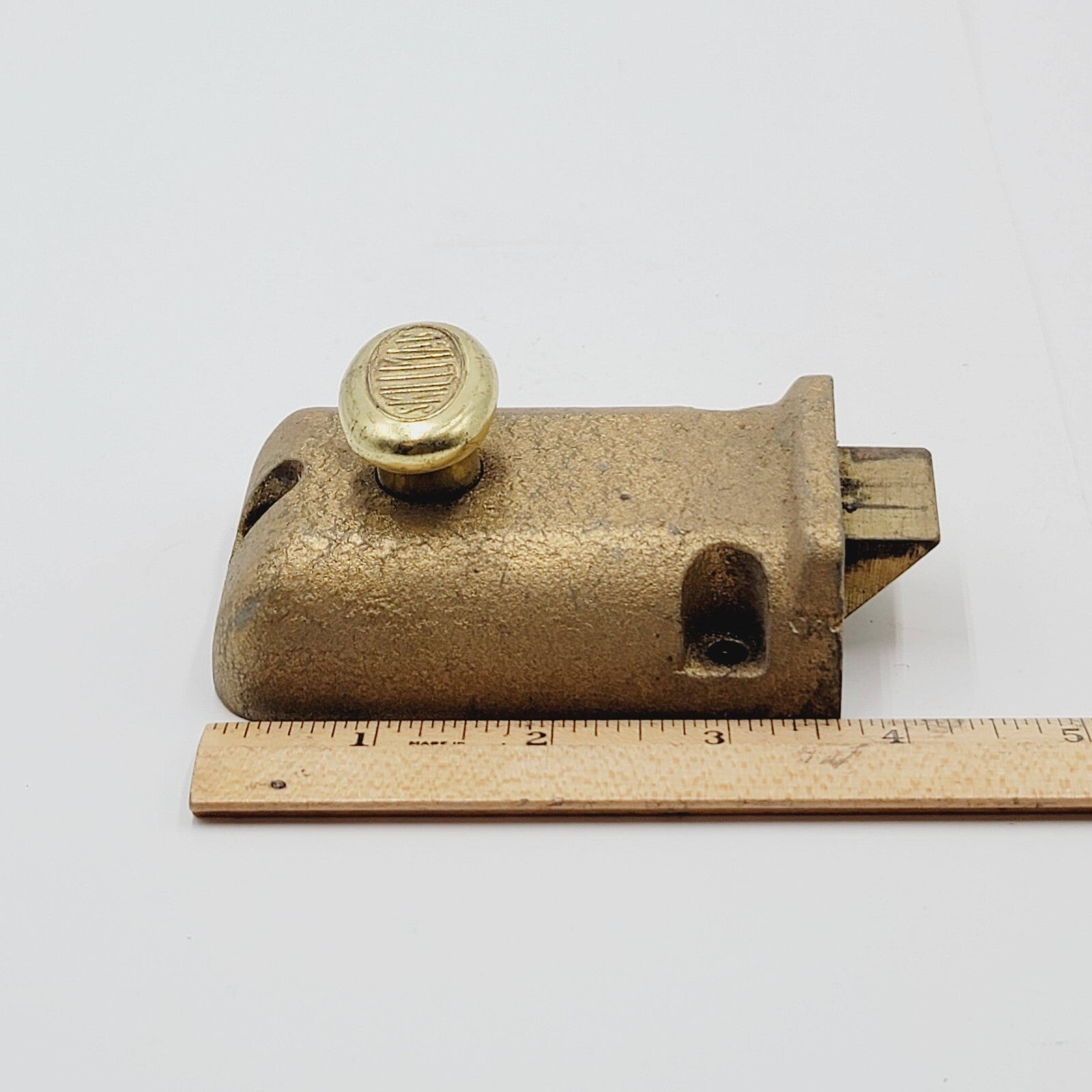Vintage SKILLMAN Surface Rim Night Latch No Keeper Reclaimed Salvage