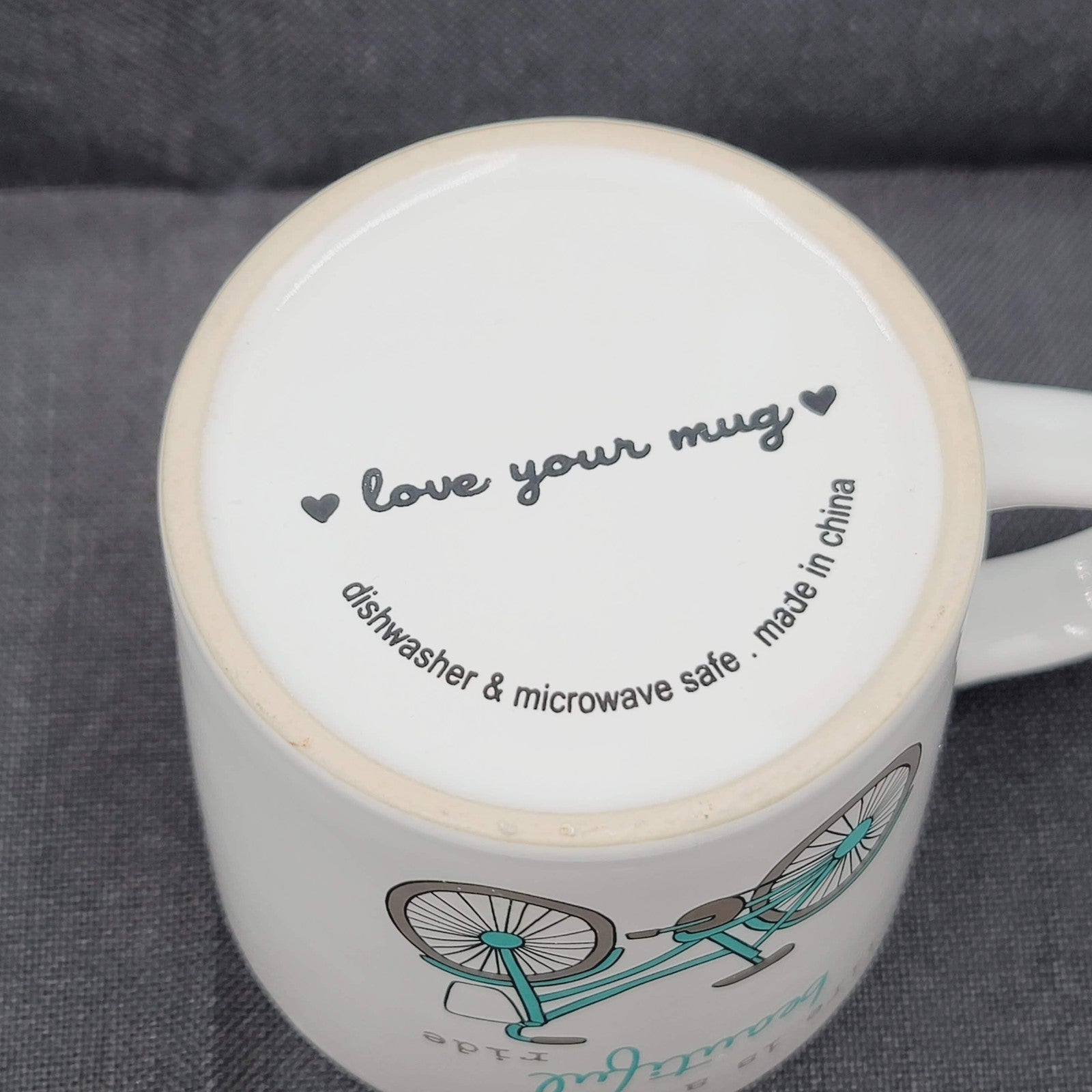 Life Is A Beautiful Ride Bicycle Coffee Mug Quote Ceramic Cup Love Your Mug
