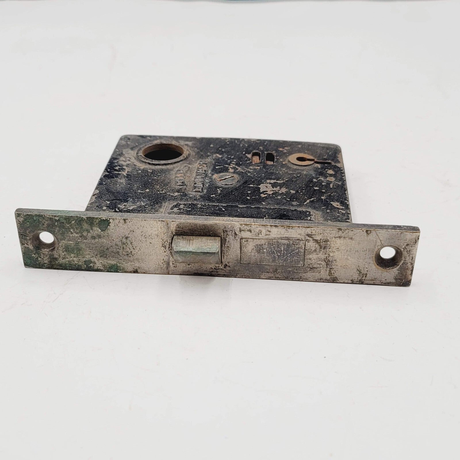 Vintage Mortise Lock Door Hardware Salvage Skeleton Keyhole NO key B122